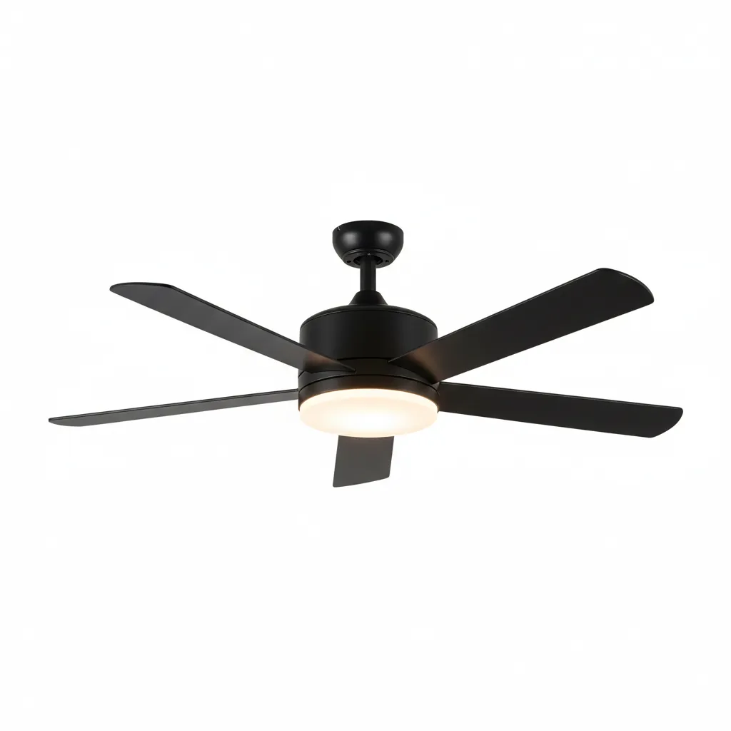 black-ceiling-fan-with-built-in-led-light